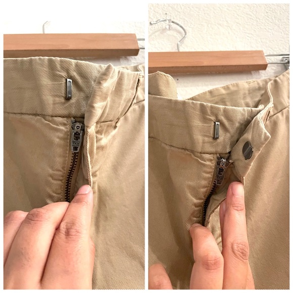 Nili Lotan East Hampton Desert Sand Cropped Side Stripe Tape Pant Size 2 - Picture 12 of 13